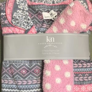 Karen Neuburger 3 Piece Pajama Set